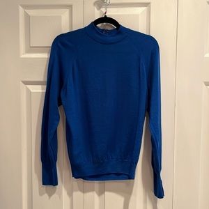 Dalkeith 100% Pure Virgin Wool Cobalt Blue Sweater